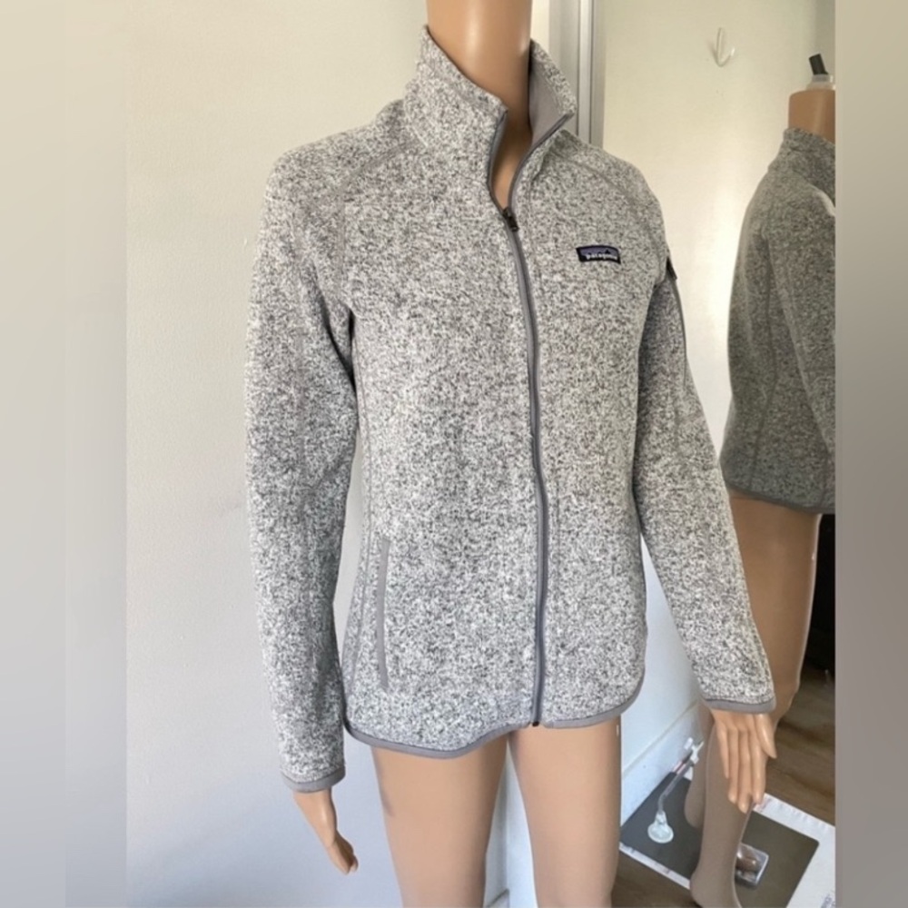 Patagonia Better Sweater Full Zip Jacket Womens Size M Birch White - Picture 2 of 7
